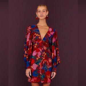 NWT FARM Rio Red Mini Dress